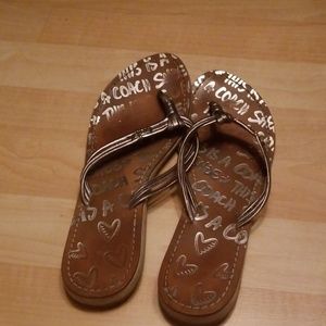 Coach flip flops